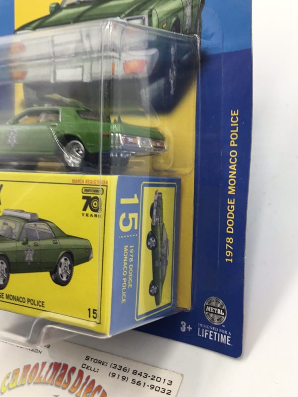 2023 matchbox Collectors #15 1978 Dodge Monoco Police Car 15 22 on Sale