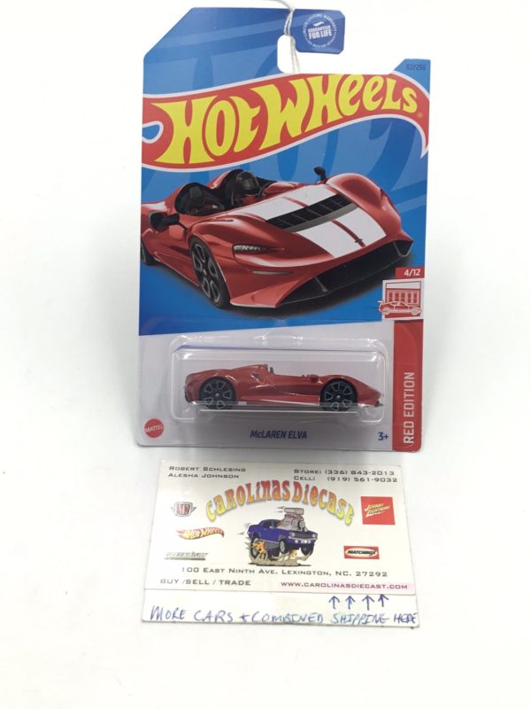 2022 hot wheels red edition # 82 McLaren Elva target red AA1 Sale