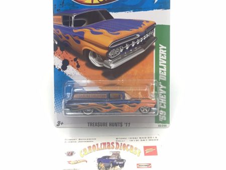 2011 hot wheels super treasure hunt #65 59 Chevy Delivery W  Protector Fashion