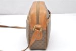 Auth GUCCI Web Sherry Line Micro GG Shoulder Bag PVC Leather Brown Junk 5357K Sale