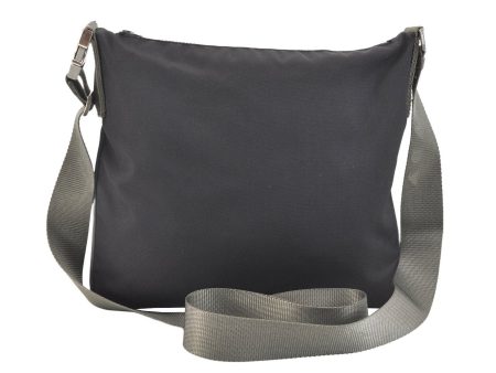 Authentic PRADA Sports Polyamide Shoulder Cross Body Bag Purse Black 5457K For Sale