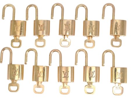 Authentic Louis Vuitton Padlock & Keys 10Set LV 5416L Fashion