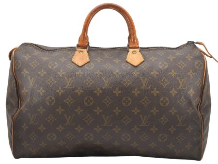 Authentic Louis Vuitton Monogram Speedy 40 Hand Boston Bag Old Model LV 5348K Fashion