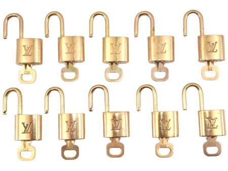 Authentic Louis Vuitton Padlock & Keys 10Set LV 5447L Discount