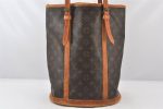 Authentic Louis Vuitton Monogram Bucket GM Shoulder Bag Old Model LV Junk 5781K For Sale