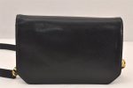 Authentic Christian Dior Shoulder Cross Body Bag Purse Leather Black 6246K Sale