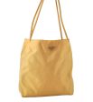 Authentic PRADA Vintage Nylon Tessuto Shoulder Tote Bag Yellow 6166K For Cheap