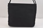 Authentic PRADA Vintage Nylon Tessuto Shoulder Tote Bag Black 5765K For Sale