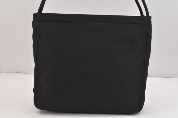 Authentic PRADA Vintage Nylon Tessuto Shoulder Tote Bag Black 5765K For Sale