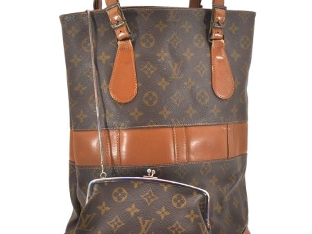 Authentic Louis Vuitton Monogram Bucket GM Shoulder Bag T42236 USA Model 6176K Online now