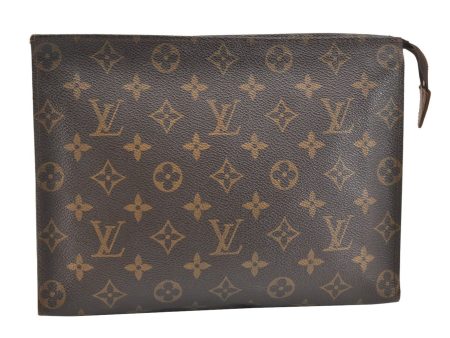 Auth Louis Vuitton Monogram Poche Toilette 26 Cosmetics Pouch Old Model LV 5386K Sale