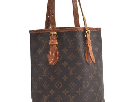 Authentic Louis Vuitton Monogram Bucket PM Shoulder Tote Bag M42238 LV 6177K For Discount