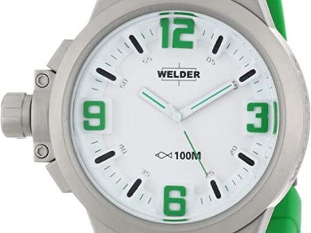 Welder K22-903  Oversize Steel Mens  Green Rubber Strap Unisex Watches Lexor Miami Discount