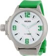 Welder K22-903  Oversize Steel Mens  Green Rubber Strap Unisex Watches Lexor Miami Discount