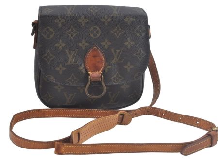 Auth Louis Vuitton Monogram Saint Cloud MM M51243 Shoulder Cross Bag Junk 6188H Cheap