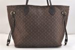 Authentic Louis Vuitton Monogram Idylle Neverfull MM Tote Bag M40513 Brown 6779K Online Sale