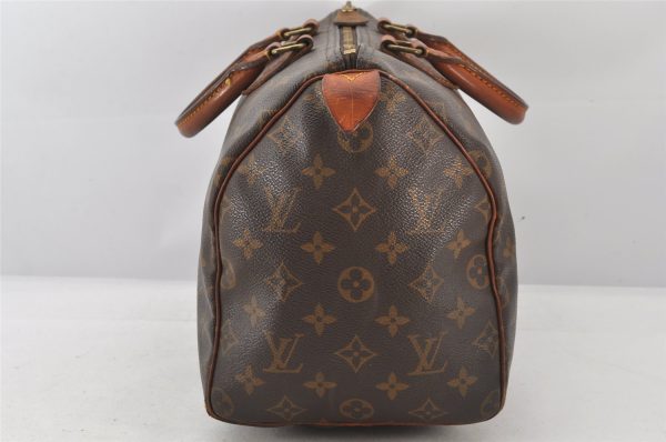 Authentic Louis Vuitton Monogram Speedy 30 Hand Boston Bag M41526 LV 6223K Online Sale