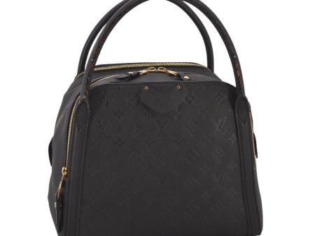 Auth Louis Vuitton Monogram Empreinte Marais MM Hand Bag Black M41040 LV 6205K Online Sale