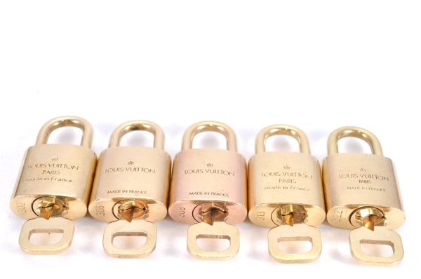 Authentic Louis Vuitton Padlock & Keys 10Set LV 5417L For Cheap