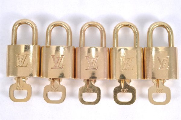 Authentic Louis Vuitton Padlock & Keys 10Set LV 5417L For Cheap