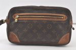 Authentic Louis Vuitton Monogram Marly Dragonne GM M51825 Clutch Hand Bag 6780K Online now