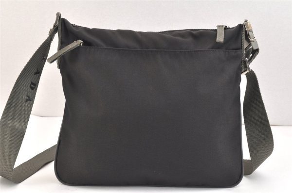 Authentic PRADA Sports Polyamide Shoulder Cross Body Bag Purse Black 5457K For Sale