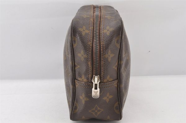 Auth Louis Vuitton Monogram Trousse Toilette 28 Clutch Hand Bag M47522 LV 5790K Hot on Sale