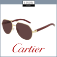 Cartier Sunglasses CT0272S 004 60 MAN METAL WOOD on Sale