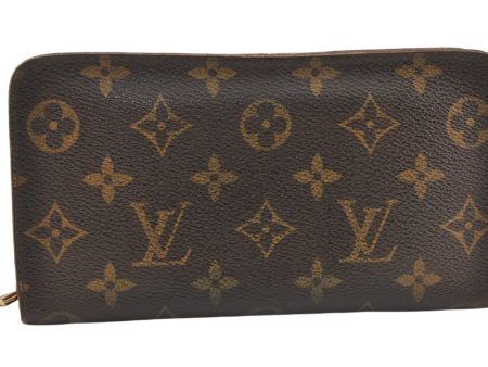 Authentic Louis Vuitton Monogram Porte Monnaie Zip Long Wallet M61727 LV 6214K Hot on Sale