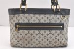 Authentic Louis Vuitton Monogram Mini Lucille PM Hand Bag Blue M92676 LV 5499K For Sale