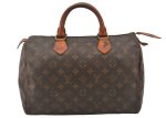 Authentic Louis Vuitton Monogram Speedy 30 Hand Boston Bag M41526 LV 6223K Online Sale