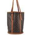 Authentic Louis Vuitton Monogram Bucket GM Shoulder Bag Old Model LV Junk 5781K For Sale