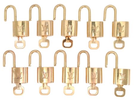 Authentic Louis Vuitton Padlock & Keys 10Set LV 5446L Fashion