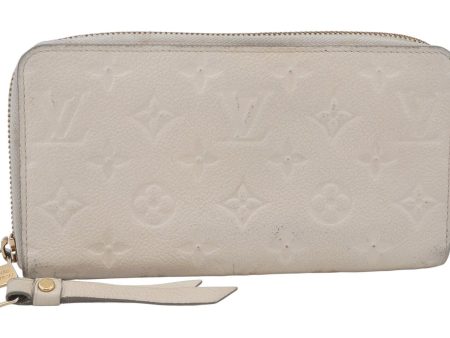 Louis Vuitton Monogram Empreinte Portefeuille Secret Long Wallet White LV 6202K on Sale