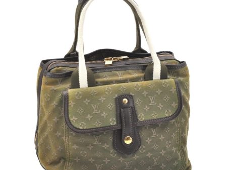 Auth Louis Vuitton Monogram Mini Sac Marie Kate Hand Bag Green M92507 LV 6188K Online