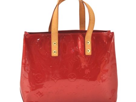 Authentic Louis Vuitton Vernis Reade PM Hand Bag Red M91088 LV 5412K Online