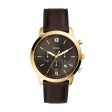 Fossil FS5763 Neutra Chronograph Brown Leather Watch Online now