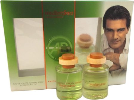 Antonio Banderas Mediteraneo 3.4 Oz Edt Spray, 3.4 Oz After Shave Set Men Perfume For Sale