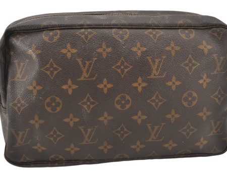 Auth Louis Vuitton Monogram Trousse Toilette 28 Clutch Bag M47522 LV Junk 5762K Online now