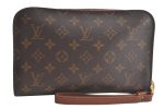 Authentic Louis Vuitton Monogram Orsay Clutch Hand Bag Purse M51790 LV 5409K Online now