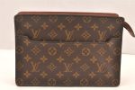 Authentic Louis Vuitton Monogram Pochette Homme Clutch Hand Bag M51795 LV 6189K on Sale