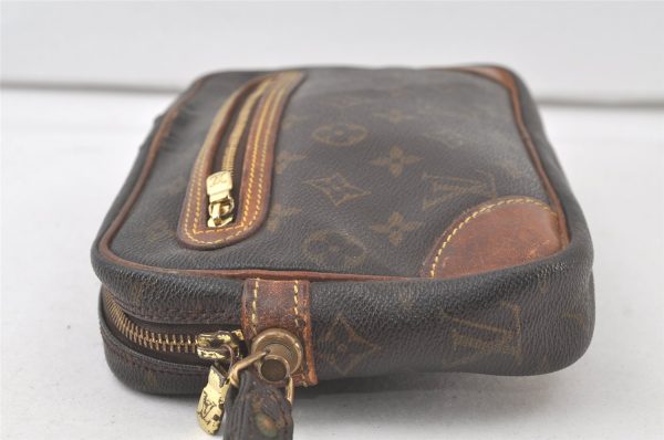 Authentic Louis Vuitton Monogram Marly Dragonne GM M51825 Clutch Hand Bag 6780K Online now