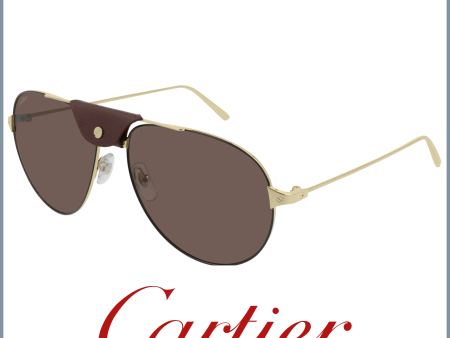 Cartier CT0038S 011 61 Sunglasses Unisex Online now