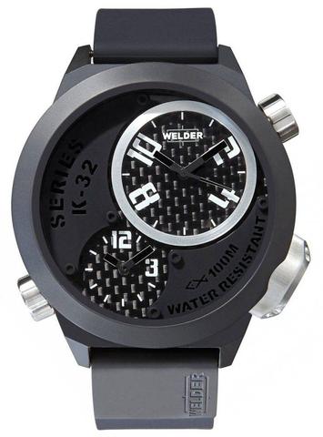 WELDER K32-9202 Triple Time Zone Black dial Black Rubber strap Men Watches Lexor Miami Online now