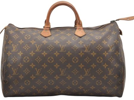 Authentic Louis Vuitton Monogram Speedy 40 Hand Boston Bag Old Model LV 6122K Cheap