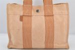 Authentic HERMES Vintage New Fourre Tout PM Tote Hand Bag Canvas Orange 6242K Online Sale