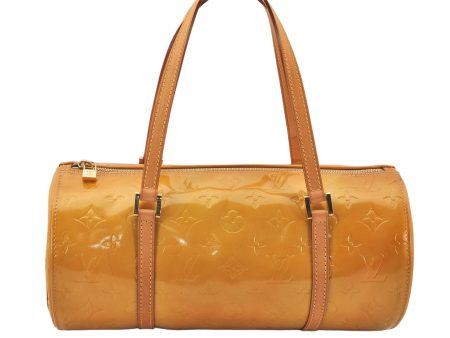 Authentic Louis Vuitton Vernis Bedford Hand Bag Yellow Beige M91006 LV 6190K Cheap