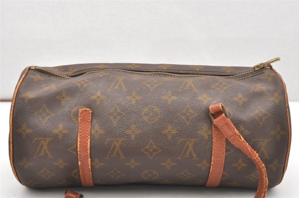 Authentic Louis Vuitton Monogram Papillon 30 Hand Bag Old Model LV Junk 6186K Online