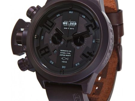 Welder K24-3310 Chronograph Brown Ion-Plated Steel Men Watches Lexor Miami For Sale