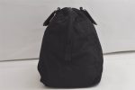 Authentic PRADA Nylon Tessuto + Saffi Hand Boston Bag Purse V129 Black 6140K on Sale